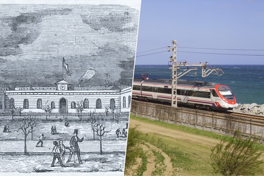 La línea de tren más antigua de España sigue funcionando 180 años después. Y mueve 40 millones de pasajeros
