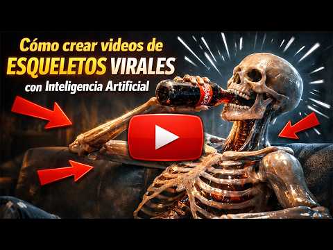 COMO crear VIDEOS de ESQUELETOS VIRALES con IA