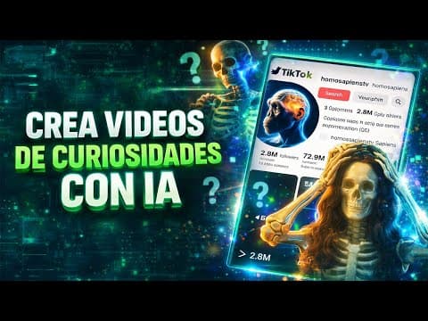 CREA videos VIRALES estilo HOMOSAPIENS con IA usando GROK