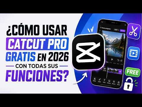 CÓMO tener CAPCUT pro GRATIS con TODAS sus FUNCIONES en 2026