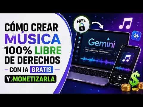 MÚSICA libre DE derechos CON IA en MENOS de 5 MINUTOS