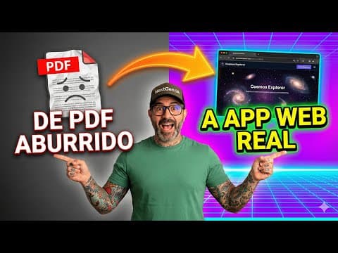 ¡Convierte PDFs en APPS WEB Reales! 🚀 (Tutorial NotebookLM + Gemini 3)