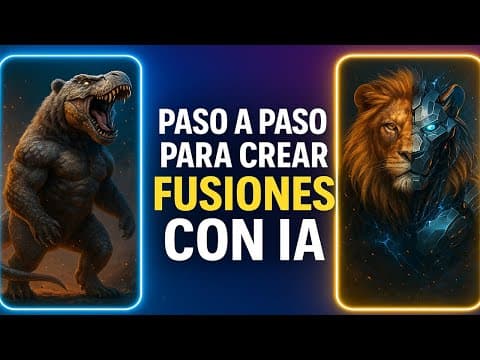 CREA FUSIONES de ANIMALES con IA paso a paso  GROK, VIDU y PIXVERSE