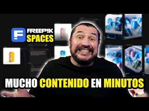 Crear CONTENIDO de tus PRODUCTOS con IA usando Freepik Spaces