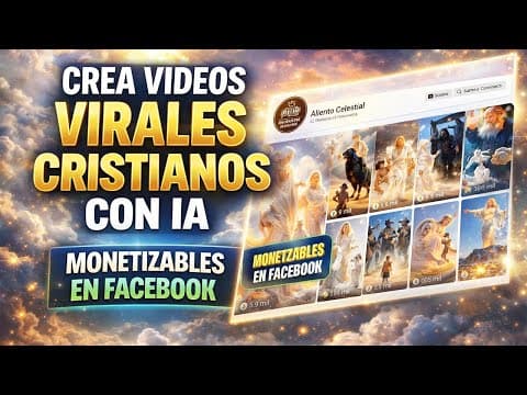 COMO crear VIDEOS CRISTIANOS con IA y MONETIZARLOS en FACEBOOK