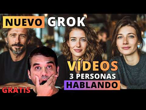 ¡BRUTAL! El NUEVO GROK ya genera movimientos de cámara de CINE y escenas con 3 personas HABLANDO