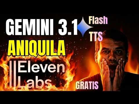 🗣️ ¿El FIN de Eleven Labs? Nuevo GEMINI 3.1 FLASH TTS genera VOZ ULTRA REALISTA, DIRIGIDA y GRATIS