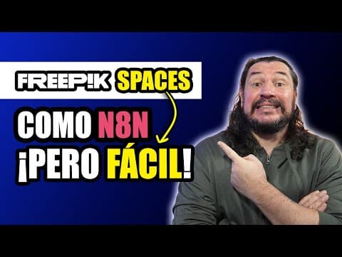 Freepik Spaces: Alternativa a N8N ¡Pero más FÁCIL!👉Tutorial NODOS IA